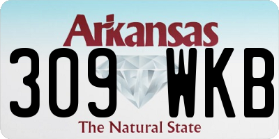 AR license plate 309WKB