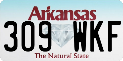 AR license plate 309WKF