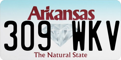 AR license plate 309WKV
