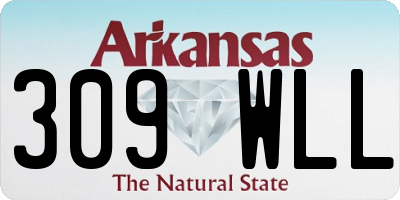 AR license plate 309WLL