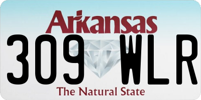 AR license plate 309WLR