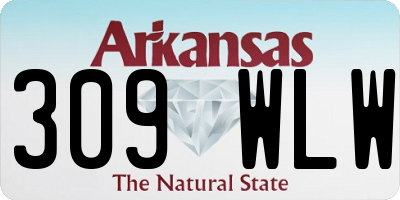 AR license plate 309WLW