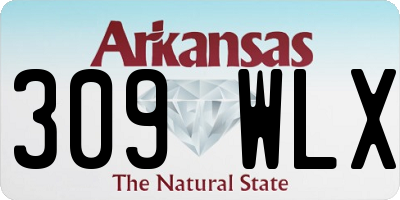 AR license plate 309WLX