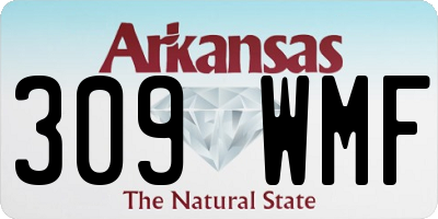 AR license plate 309WMF