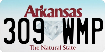 AR license plate 309WMP