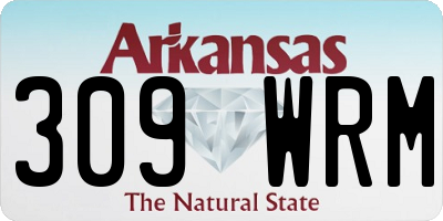 AR license plate 309WRM