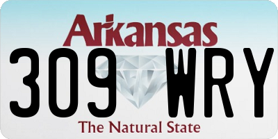 AR license plate 309WRY