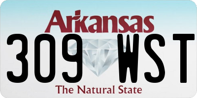 AR license plate 309WST