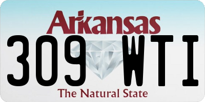 AR license plate 309WTI