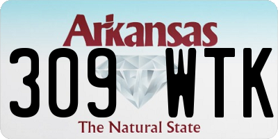 AR license plate 309WTK