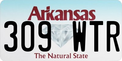 AR license plate 309WTR