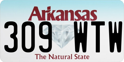 AR license plate 309WTW