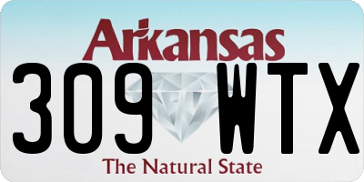 AR license plate 309WTX