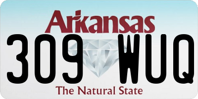 AR license plate 309WUQ