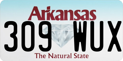 AR license plate 309WUX