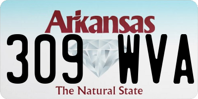 AR license plate 309WVA