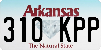 AR license plate 310KPP