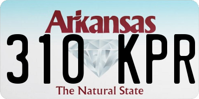 AR license plate 310KPR