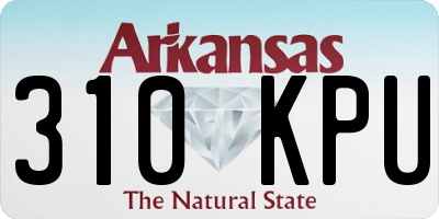 AR license plate 310KPU