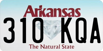 AR license plate 310KQA