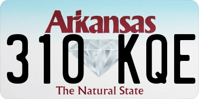 AR license plate 310KQE