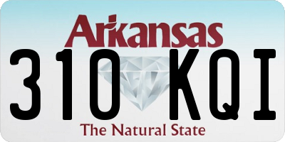 AR license plate 310KQI
