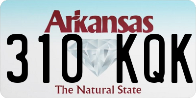 AR license plate 310KQK