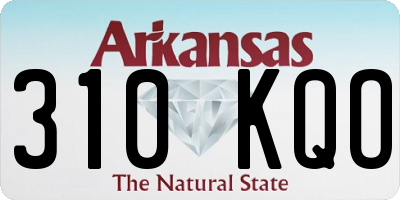 AR license plate 310KQO