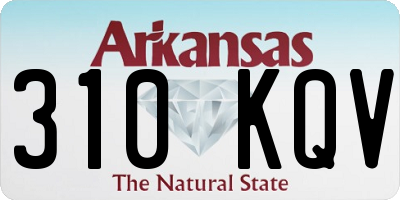 AR license plate 310KQV