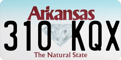 AR license plate 310KQX