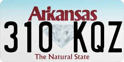 AR license plate 310KQZ