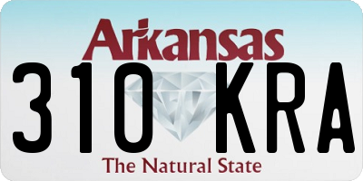 AR license plate 310KRA