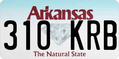 AR license plate 310KRB