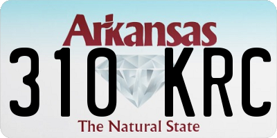 AR license plate 310KRC