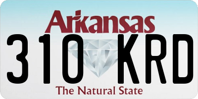 AR license plate 310KRD