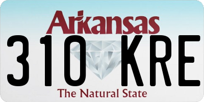 AR license plate 310KRE