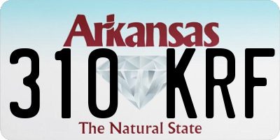AR license plate 310KRF