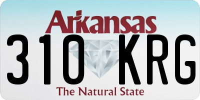AR license plate 310KRG