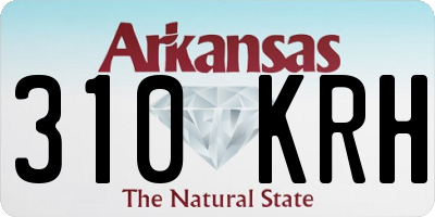AR license plate 310KRH