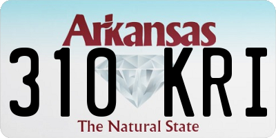 AR license plate 310KRI