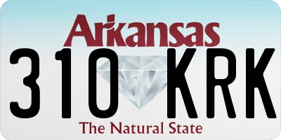 AR license plate 310KRK