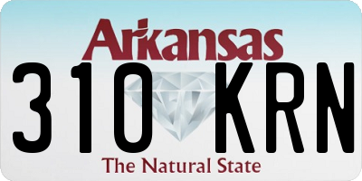 AR license plate 310KRN