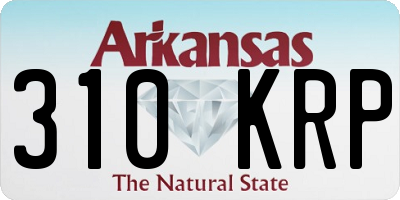 AR license plate 310KRP