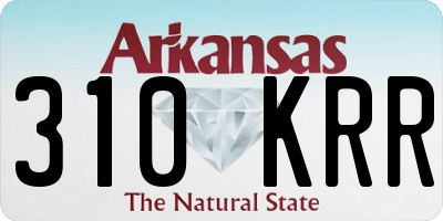 AR license plate 310KRR