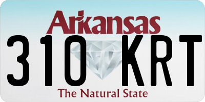 AR license plate 310KRT