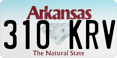 AR license plate 310KRV