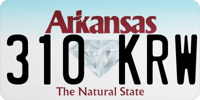 AR license plate 310KRW