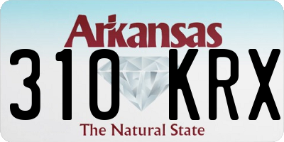 AR license plate 310KRX