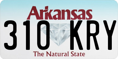 AR license plate 310KRY