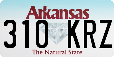 AR license plate 310KRZ